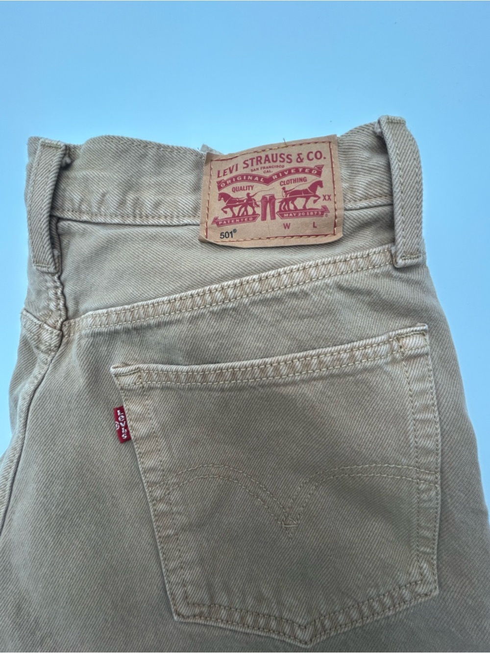 Levi's Straight Men’s Jeans in Khaki size 28x30